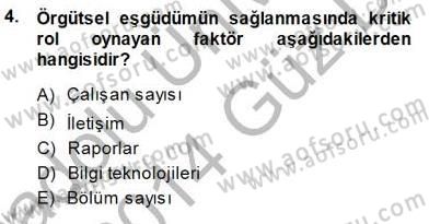 Otel İşletmelerinde Konaklama Hizmetleri Dersi 2013 - 2014 Yılı (Final) Dönem Sonu Sınav Soruları 4. Soru