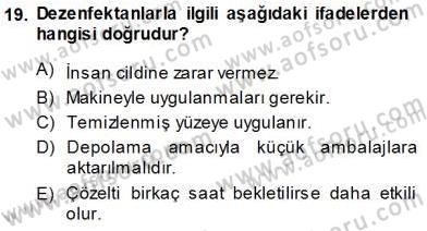 Otel İşletmelerinde Konaklama Hizmetleri Dersi 2013 - 2014 Yılı Tek Ders Sınav Soruları 19. Soru