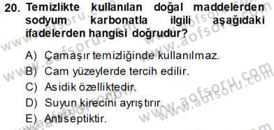 Otel İşletmelerinde Konaklama Hizmetleri Dersi 2013 - 2014 Yılı Tek Ders Sınav Soruları 20. Soru