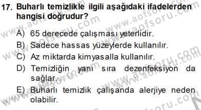 Otel İşletmelerinde Konaklama Hizmetleri Dersi 2014 - 2015 Yılı (Final) Dönem Sonu Sınav Soruları 17. Soru