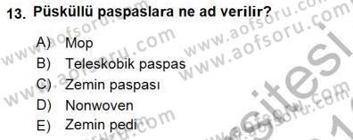 Otel İşletmelerinde Konaklama Hizmetleri Dersi 2015 - 2016 Yılı (Final) Dönem Sonu Sınav Soruları 13. Soru