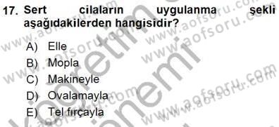 Otel İşletmelerinde Konaklama Hizmetleri Dersi 2015 - 2016 Yılı (Final) Dönem Sonu Sınav Soruları 17. Soru