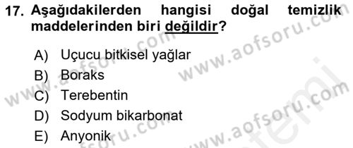 Otel İşletmelerinde Konaklama Hizmetleri Dersi 2017 - 2018 Yılı 3 Ders Sınav Soruları 17. Soru