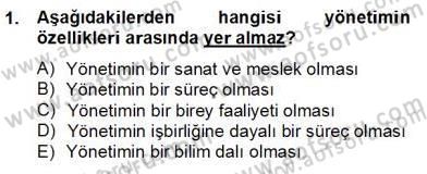 Otel Yönetimi Dersi 2012 - 2013 Yılı (Final) Dönem Sonu Sınav Soruları 1. Soru