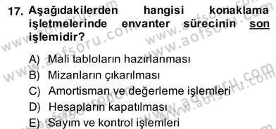 Otel Yönetimi Dersi 2013 - 2014 Yılı (Vize) Ara Sınav Soruları 17. Soru