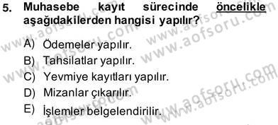 Otel Yönetimi Dersi 2013 - 2014 Yılı (Vize) Ara Sınav Soruları 5. Soru