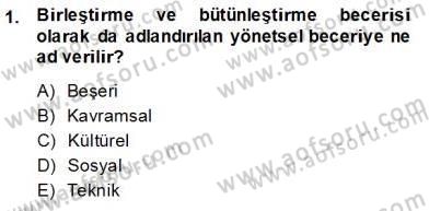 Otel Yönetimi Dersi 2013 - 2014 Yılı (Final) Dönem Sonu Sınav Soruları 1. Soru