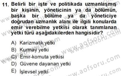 Otel Yönetimi Dersi 2014 - 2015 Yılı (Final) Dönem Sonu Sınav Soruları 11. Soru