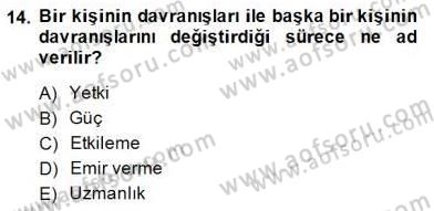 Otel Yönetimi Dersi 2014 - 2015 Yılı (Final) Dönem Sonu Sınav Soruları 14. Soru