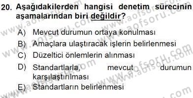 Otel Yönetimi Dersi 2015 - 2016 Yılı (Final) Dönem Sonu Sınav Soruları 20. Soru