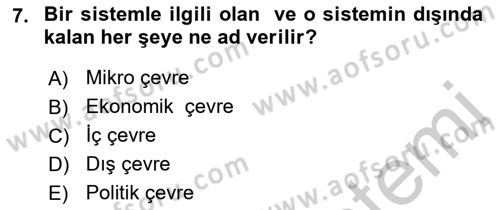 Otel Yönetimi Dersi 2018 - 2019 Yılı Yaz Okulu Sınav Soruları 7. Soru