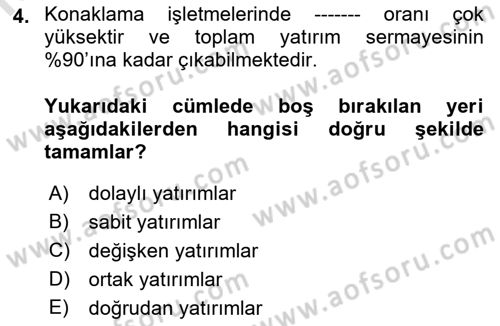 Ön Büro Yönetimi Dersi 2021 - 2022 Yılı (Vize) Ara Sınav Soruları 4. Soru