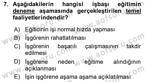 Ön Büro Yönetimi Dersi 2022 - 2023 Yılı (Vize) Ara Sınav Soruları 7. Soru