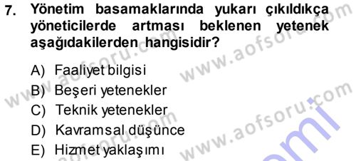 Hizmet Tasarımı Dersi 2013 - 2014 Yılı (Final) Dönem Sonu Sınav Soruları 7. Soru