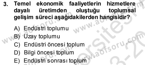 Hizmet Tasarımı Dersi 2013 - 2014 Yılı Tek Ders Sınav Soruları 3. Soru