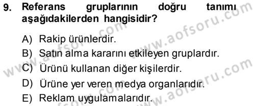 Hizmet Tasarımı Dersi Ara Sınavı Deneme Sınav Soruları 9. Soru