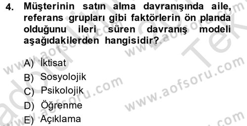 Hizmet Tasarımı Dersi 2014 - 2015 Yılı Tek Ders Sınav Soruları 4. Soru