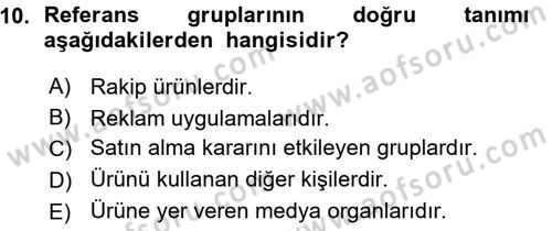 Hizmet Tasarımı Dersi Ara Sınavı Deneme Sınav Soruları 10. Soru
