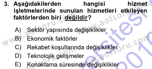 Hizmet Tasarımı Dersi 2015 - 2016 Yılı (Final) Dönem Sonu Sınav Soruları 3. Soru