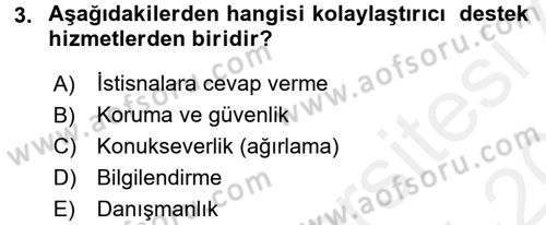 Hizmet Tasarımı Dersi 2015 - 2016 Yılı Tek Ders Sınav Soruları 3. Soru