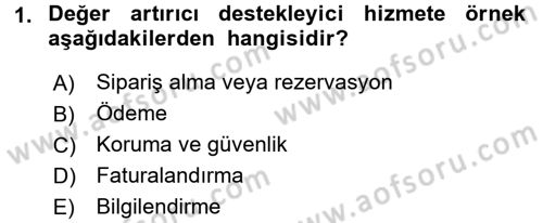 Hizmet Tasarımı Dersi 2016 - 2017 Yılı 3 Ders Sınav Soruları 1. Soru