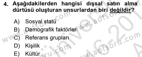 Hizmet Tasarımı Dersi Ara Sınavı Deneme Sınav Soruları 4. Soru