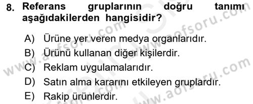 Hizmet Tasarımı Dersi 2017 - 2018 Yılı 3 Ders Sınav Soruları 8. Soru