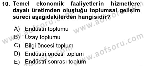 Hizmet Tasarımı Dersi 2017 - 2018 Yılı (Vize) Ara Sınav Soruları 10. Soru