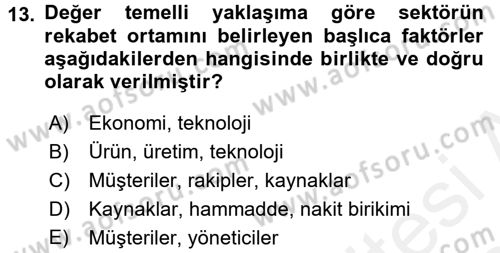 Hizmet Tasarımı Dersi 2017 - 2018 Yılı (Final) Dönem Sonu Sınav Soruları 13. Soru