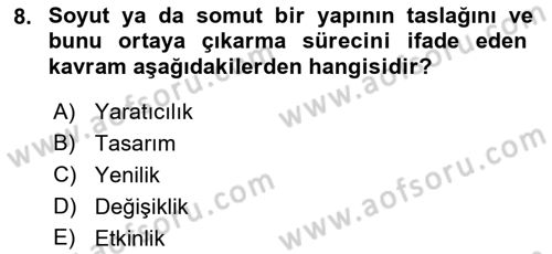 Hizmet Tasarımı Dersi 2018 - 2019 Yılı 3 Ders Sınav Soruları 8. Soru