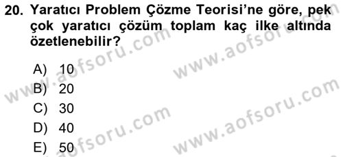 Hizmet Tasarımı Dersi 2018 - 2019 Yılı (Final) Dönem Sonu Sınav Soruları 20. Soru