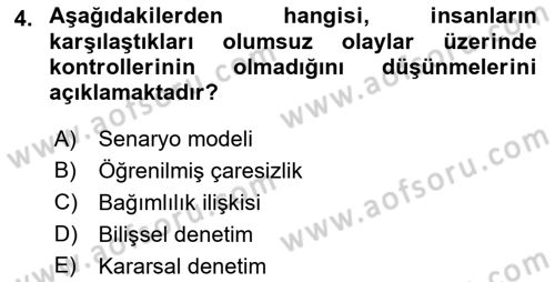 Hizmet Tasarımı Dersi 2018 - 2019 Yılı Yaz Okulu Sınav Soruları 4. Soru