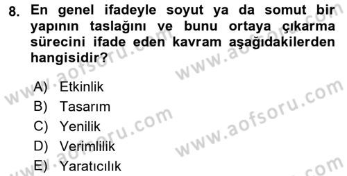 Hizmet Tasarımı Dersi 2018 - 2019 Yılı Yaz Okulu Sınav Soruları 8. Soru