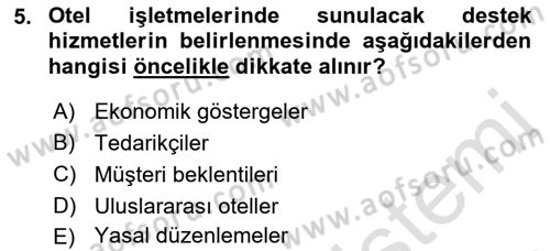 Hizmet Tasarımı Dersi 2021 - 2022 Yılı (Vize) Ara Sınav Soruları 5. Soru
