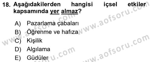 Hizmet Tasarımı Dersi 2021 - 2022 Yılı (Final) Dönem Sonu Sınav Soruları 18. Soru