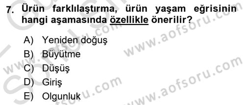 Hizmet Tasarımı Dersi 2021 - 2022 Yılı (Final) Dönem Sonu Sınav Soruları 7. Soru
