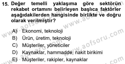 Hizmet Tasarımı Dersi 2022 - 2023 Yılı (Final) Dönem Sonu Sınav Soruları 15. Soru