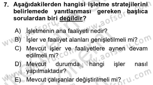 Hizmet Tasarımı Dersi 2022 - 2023 Yılı (Final) Dönem Sonu Sınav Soruları 7. Soru