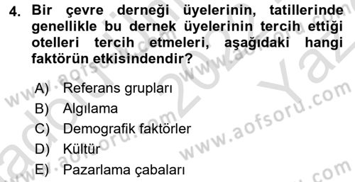 Hizmet Tasarımı Dersi 2022 - 2023 Yılı Yaz Okulu Sınav Soruları 4. Soru