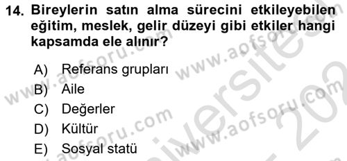 Hizmet Tasarımı Dersi Ara Sınavı Deneme Sınav Soruları 14. Soru