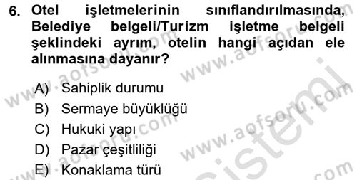 Hizmet Tasarımı Dersi Ara Sınavı Deneme Sınav Soruları 6. Soru