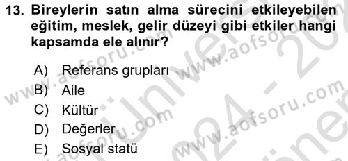 Hizmet Tasarımı Dersi 2024 - 2025 Yılı (Final) Dönem Sonu Sınav Soruları 13. Soru