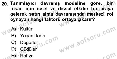 Hizmet Tasarımı Dersi 2024 - 2025 Yılı (Final) Dönem Sonu Sınav Soruları 20. Soru