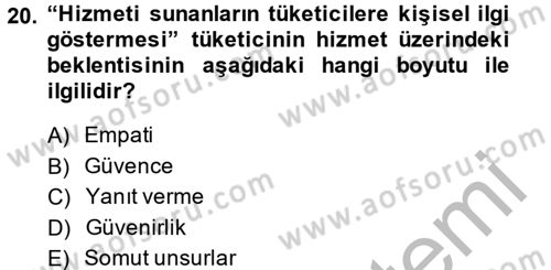 Destinasyon Yönetimi Dersi 2013 - 2014 Yılı (Vize) Ara Sınav Soruları 20. Soru
