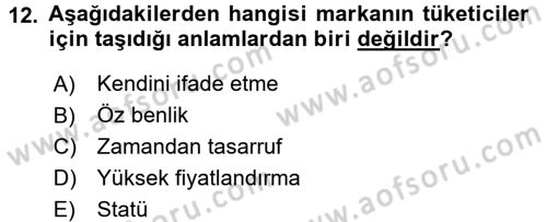 Destinasyon Yönetimi Dersi 2015 - 2016 Yılı Tek Ders Sınav Soruları 12. Soru