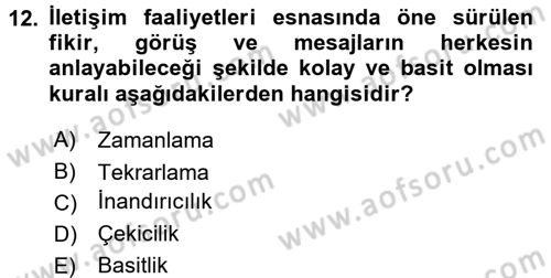 Destinasyon Yönetimi Dersi 2017 - 2018 Yılı 3 Ders Sınav Soruları 12. Soru