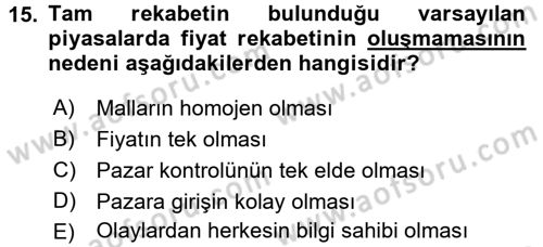 Destinasyon Yönetimi Dersi 2017 - 2018 Yılı (Final) Dönem Sonu Sınav Soruları 15. Soru