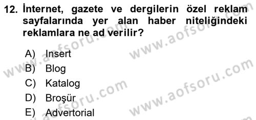 Destinasyon Yönetimi Dersi 2018 - 2019 Yılı (Final) Dönem Sonu Sınav Soruları 12. Soru