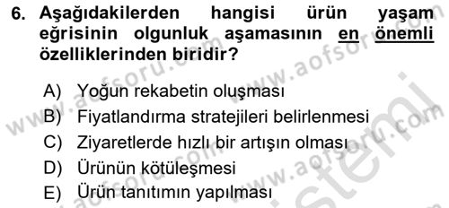 Destinasyon Yönetimi Dersi 2021 - 2022 Yılı (Final) Dönem Sonu Sınav Soruları 6. Soru
