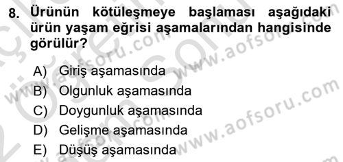 Destinasyon Yönetimi Dersi 2021 - 2022 Yılı (Final) Dönem Sonu Sınav Soruları 8. Soru